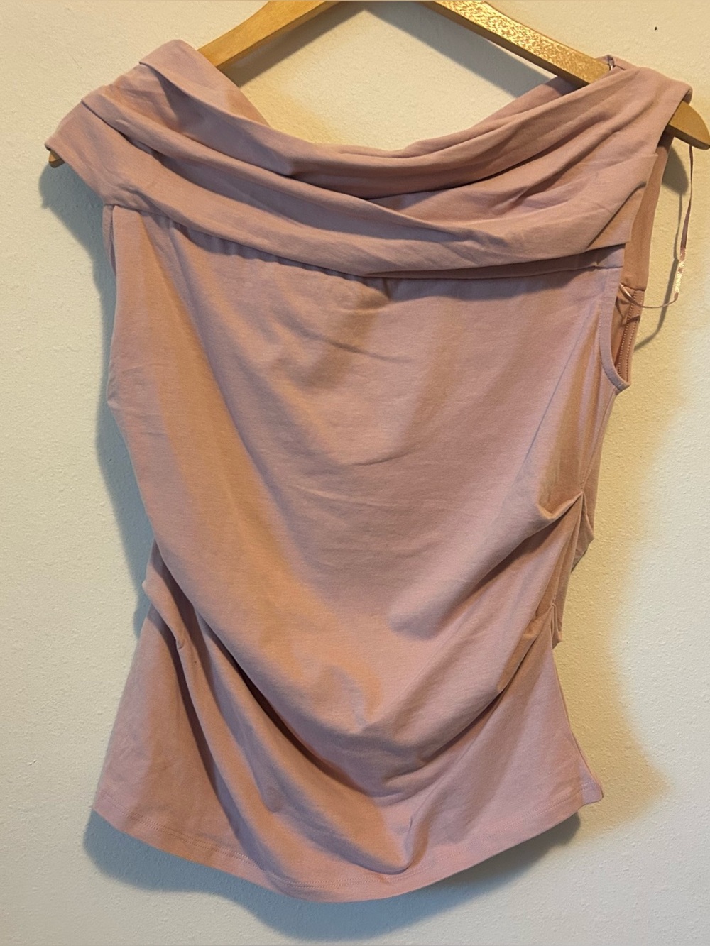 Zara Women’s XL Draped Dusty Rose Top